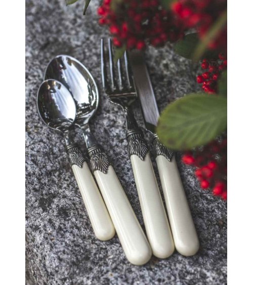 Rivadossi : Classic Set 75 Pz - Posate Shabby / Country - avorio