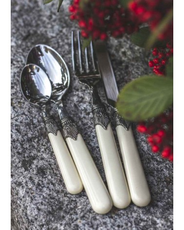 Rivadossi : Classic Set 75 Pcs - Shabby / Country Cutlery - ivory