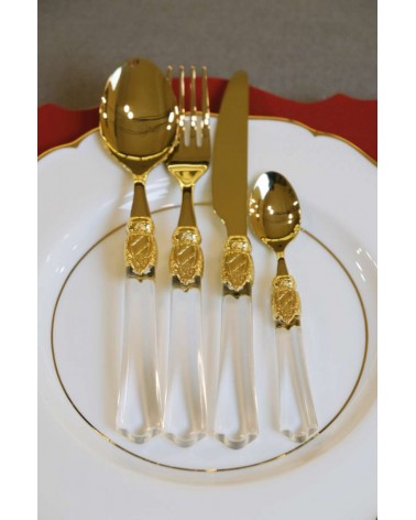 Golden Cutlery Set - Vittoria Oro 75 pieces - Rivadossi Sandro -  - 