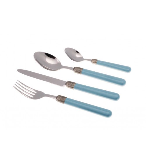 Osteria - Set 24pz Posate Manico Colorato - 