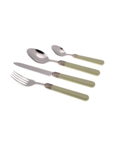 Osteria - Set 24pz Posate Manico Colorato - 