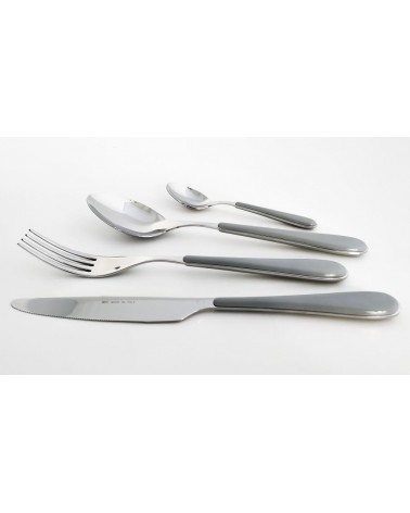 Posate Moderne In Acciaio Inox 18/10 Manico Colorato - Spring - Set 24 Pezzi - 
