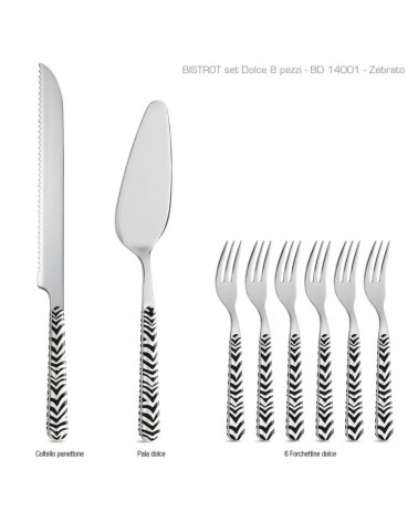 Set 8-tlg. modernes Besteck von Süßes Animalier Zebra - 