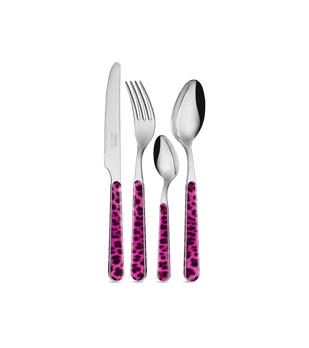 Set 24-tlg. Italienisches modernes Besteck Tierischer Leopard - 