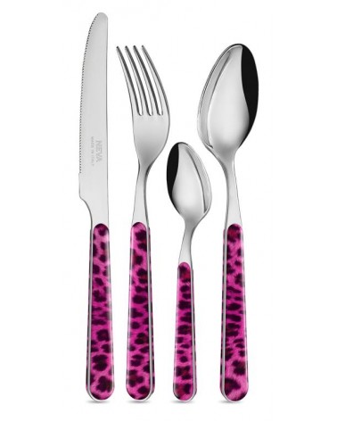 Set 24 Pcs Modern  Flatware - Animalier Leopard -  - 