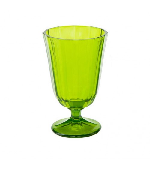 Water Goblet Ana in Colored Glass - 6 Pieces -  - 