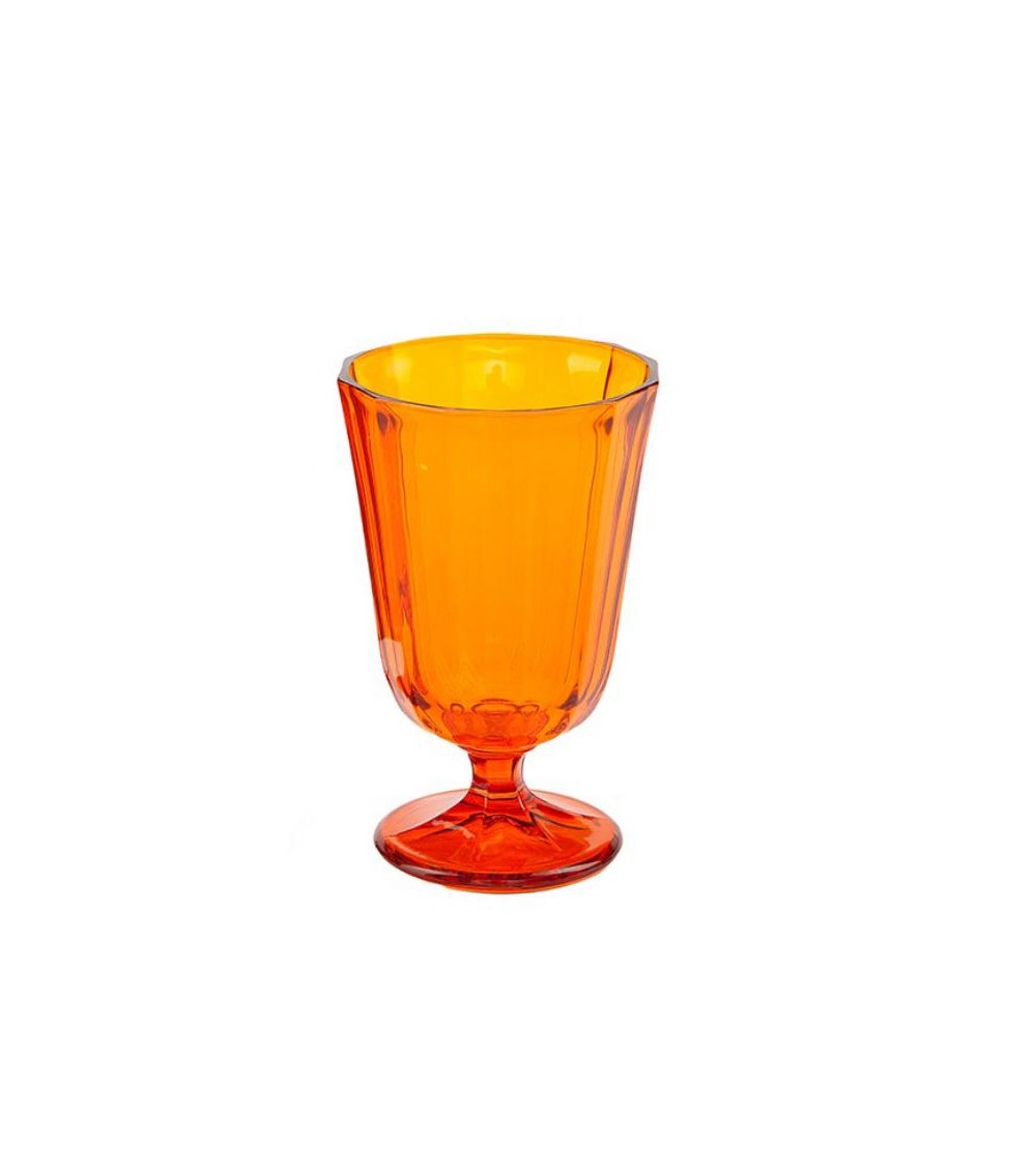 Wine Glass Ana in Colored Glass - 6 Pieces -  - 