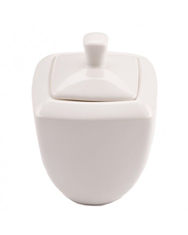 Asian Square Zuckerdose in Elfenbein New Bone China - 