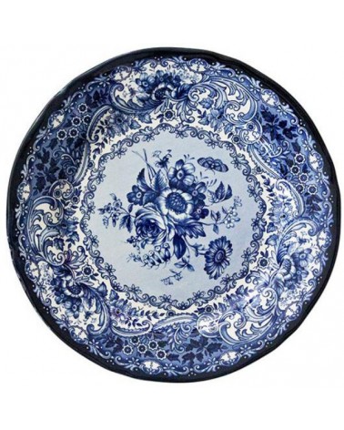 Old England Round Tray in Porcelain -  - 