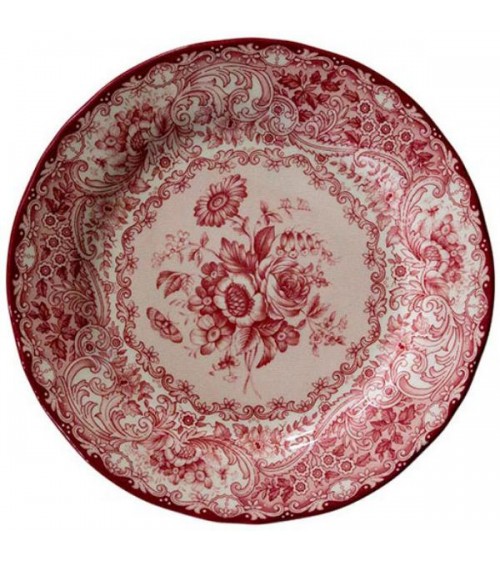 Plateau Rond Old England en Porcelaine - 