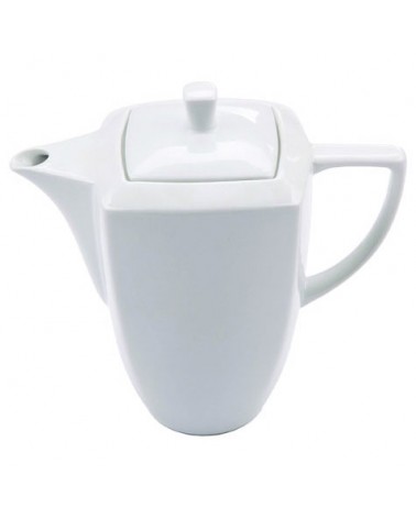 Carrè Kaffeekanne aus weißem Porzellan - 