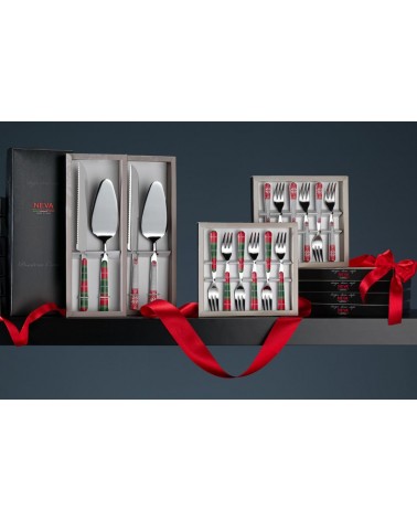 Set di Posate Natalizie Chalet 24 Pezzi - Neva Posateria Creativa - 