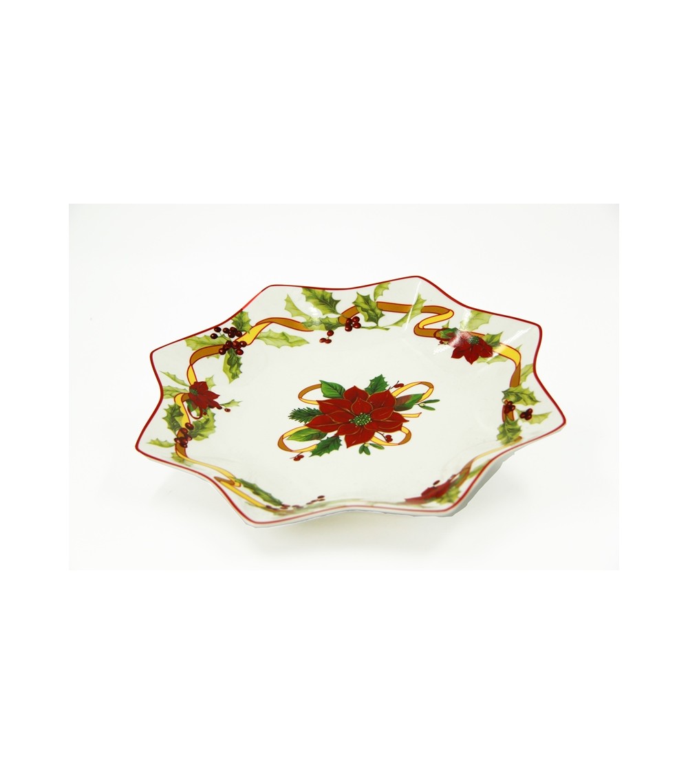 Assiette Panettone Céramique "Stella di Natale" - Royal Family - 