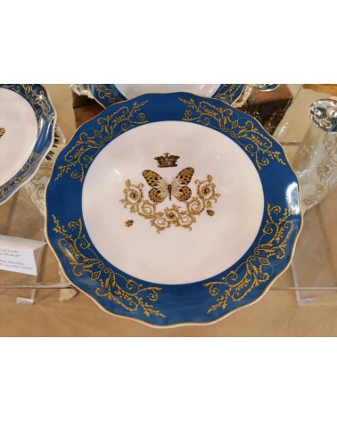 "Queen Elisabeth" Porcelain Dinner Set 18 Pieces - Royal Family -  - 
