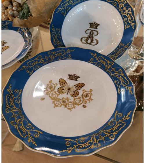 "Queen Elisabeth" Porcelain Dinner Set 18 Pieces - Royal Family -  - 