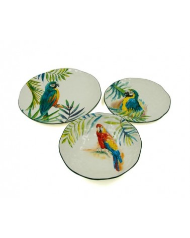 Porzellangeschirr "Jungle Parrot" 18-teilig - Royal Family - 