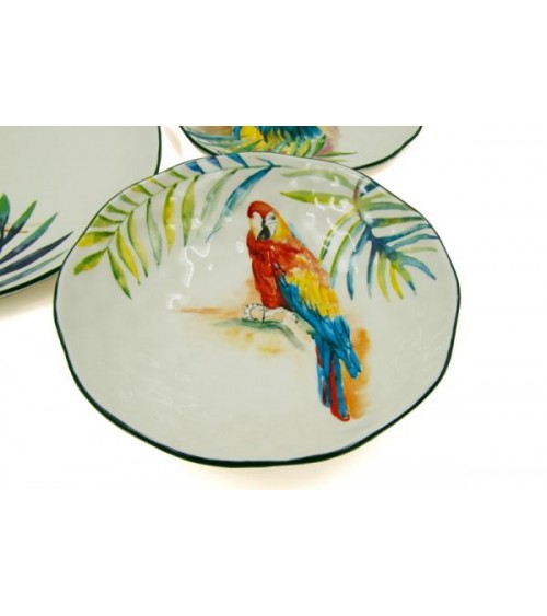 Service de table en porcelaine "Jungle Parrot" 18 pièces - Royal Family - 