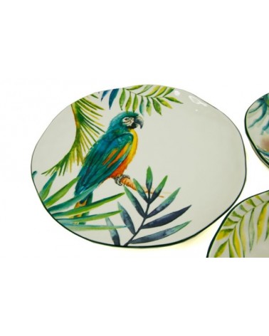 Service de table en porcelaine "Jungle Parrot" 18 pièces - Royal Family - 
