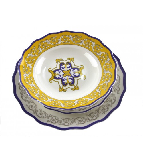 "Lipari" Porcelain Dinner Set 18 Pieces - Royal Family -  - 