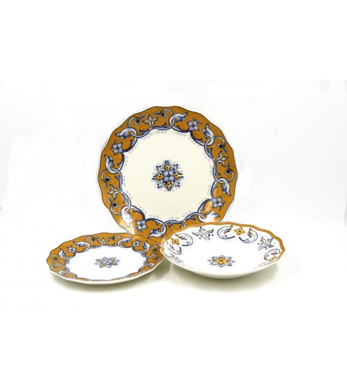 Service de table en porcelaine "Amalfi" 18 pièces - Royal Family - 