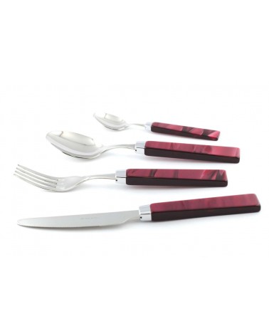 Couverts Moderne Glam Nacre - Set 24pcs Rivadossi Sandro - 