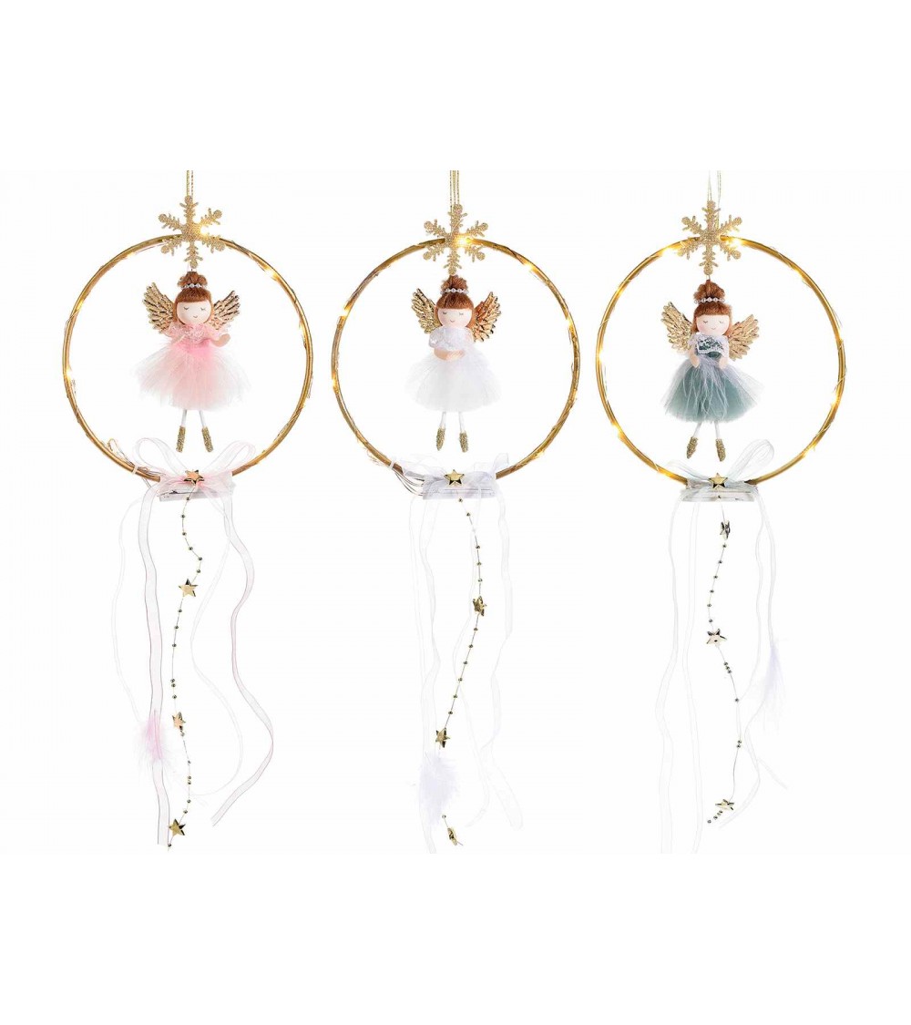 Décoration de Noël - 6 Chapelets avec Ange et Lumières - 