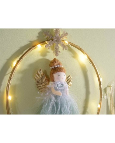 Décoration de Noël - 6 Chapelets avec Ange et Lumières - 