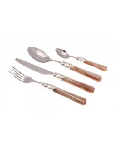 Vittoria Argento - 24-teiliges italienisches farbiges Besteckset - 