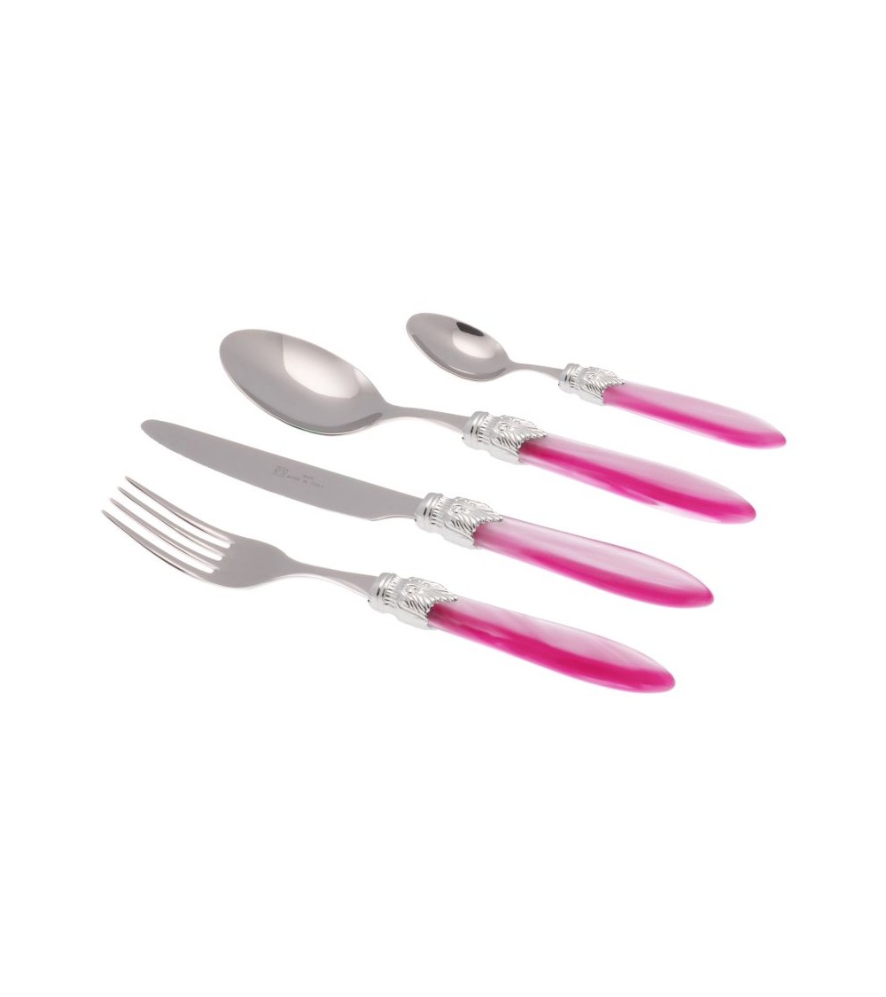 Laura Argento Set 24-teiliges farbiges Besteck - Rivadossi Sandro - Perlrosa