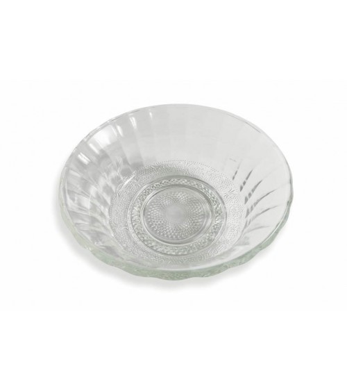 Glass Salad Bowl with Scalloped Edge 22.50 cm -  - 