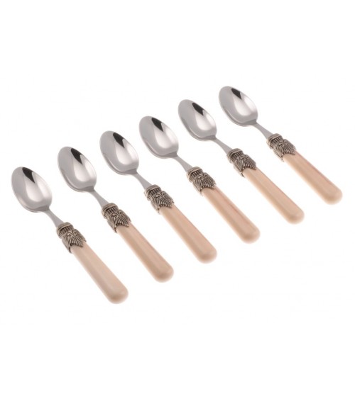 Posate Colorate Vintage - Set 6 Pz Cucchiaino Moka - Rivadossi Sandro - 