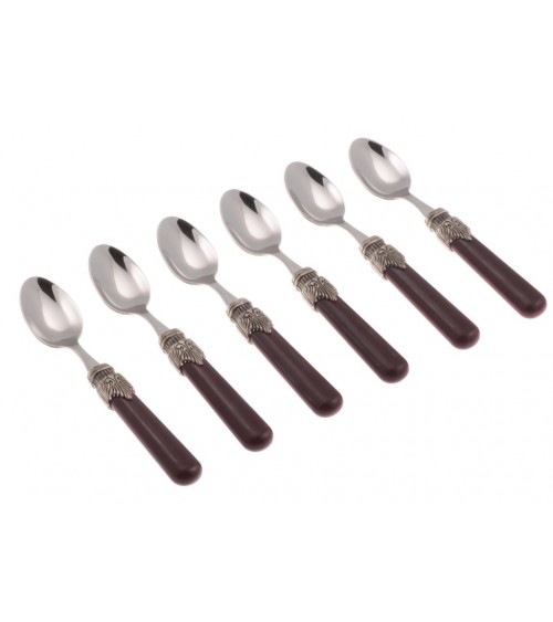 Posate Colorate Vintage - Set 6 Pz Cucchiaino Moka - Rivadossi Sandro - 