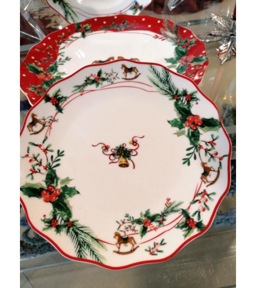 Porcelain Christmas Plate Service 18 pieces - Christmas Dream -