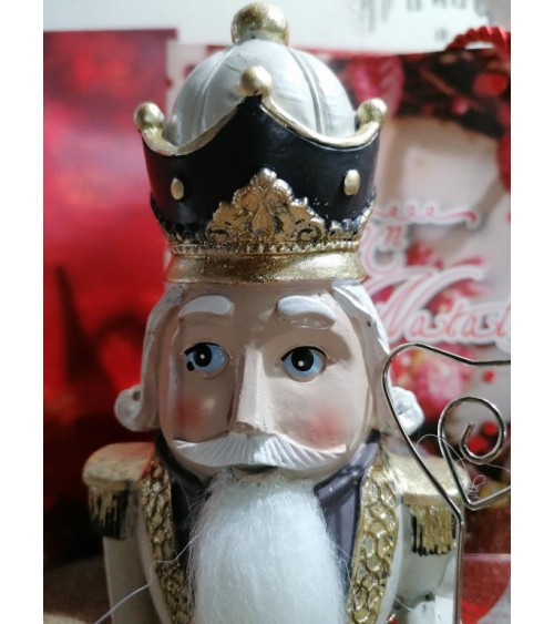 Casse-Noisette de Noël en Résine Dorée 22 cm - 