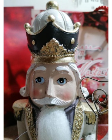 Weihnachtsnussknacker aus Goldharz 22 cm - 