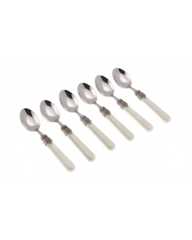 Vintage Farbiges Besteck-Set 6tlg. Kaffeelöffel - Rivadossi Sandro - 