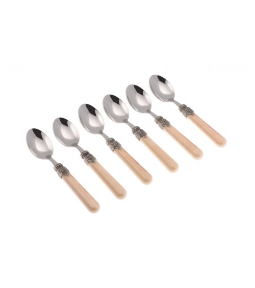 Vintage Farbiges Besteck-Set 6tlg. Kaffeelöffel - Rivadossi Sandro - 