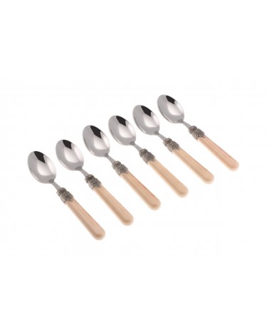 Vintage Farbiges Besteck-Set 6tlg. Kaffeelöffel - Rivadossi Sandro - 