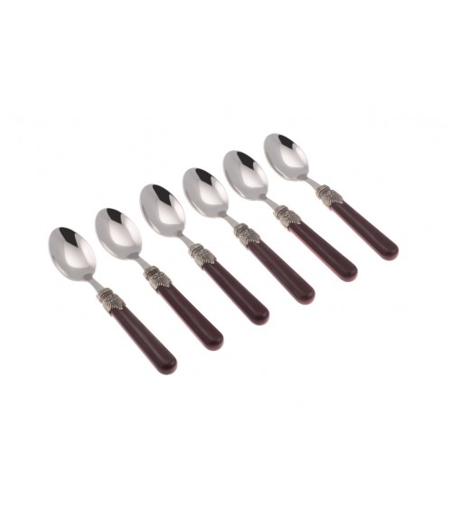 Posate Colorate Vintage Set 6pz Cucchiaini Caffe' - Rivadossi Sandro - 