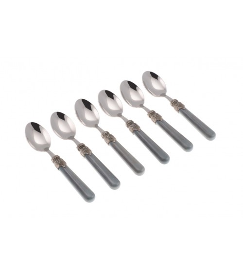 Vintage Farbiges Besteck-Set 6tlg. Kaffeelöffel - Rivadossi Sandro - 