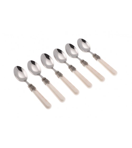 Vintage Farbiges Besteck-Set 6tlg. Kaffeelöffel - Rivadossi Sandro - 