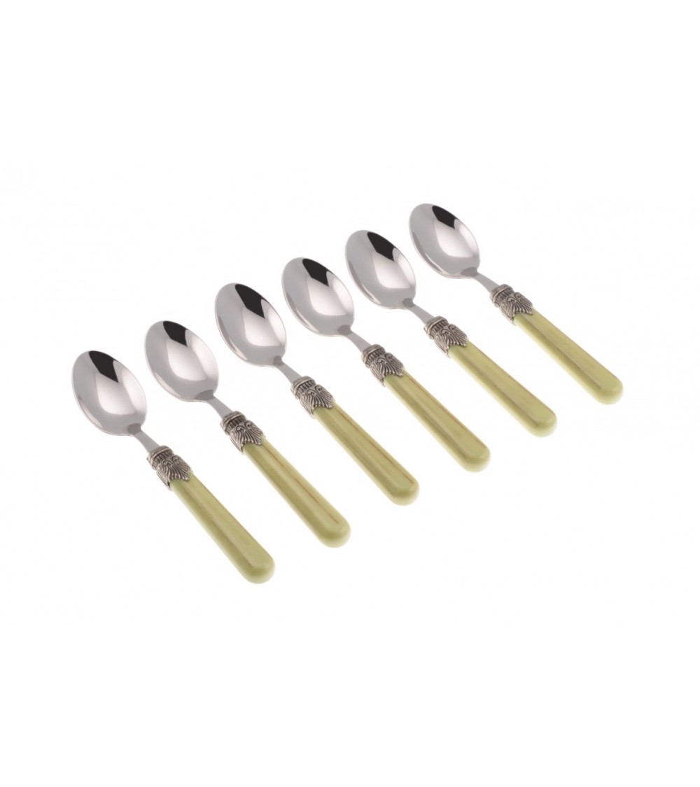 Vintage Farbiges Besteck-Set 6tlg. Kaffeelöffel - Rivadossi Sandro - 