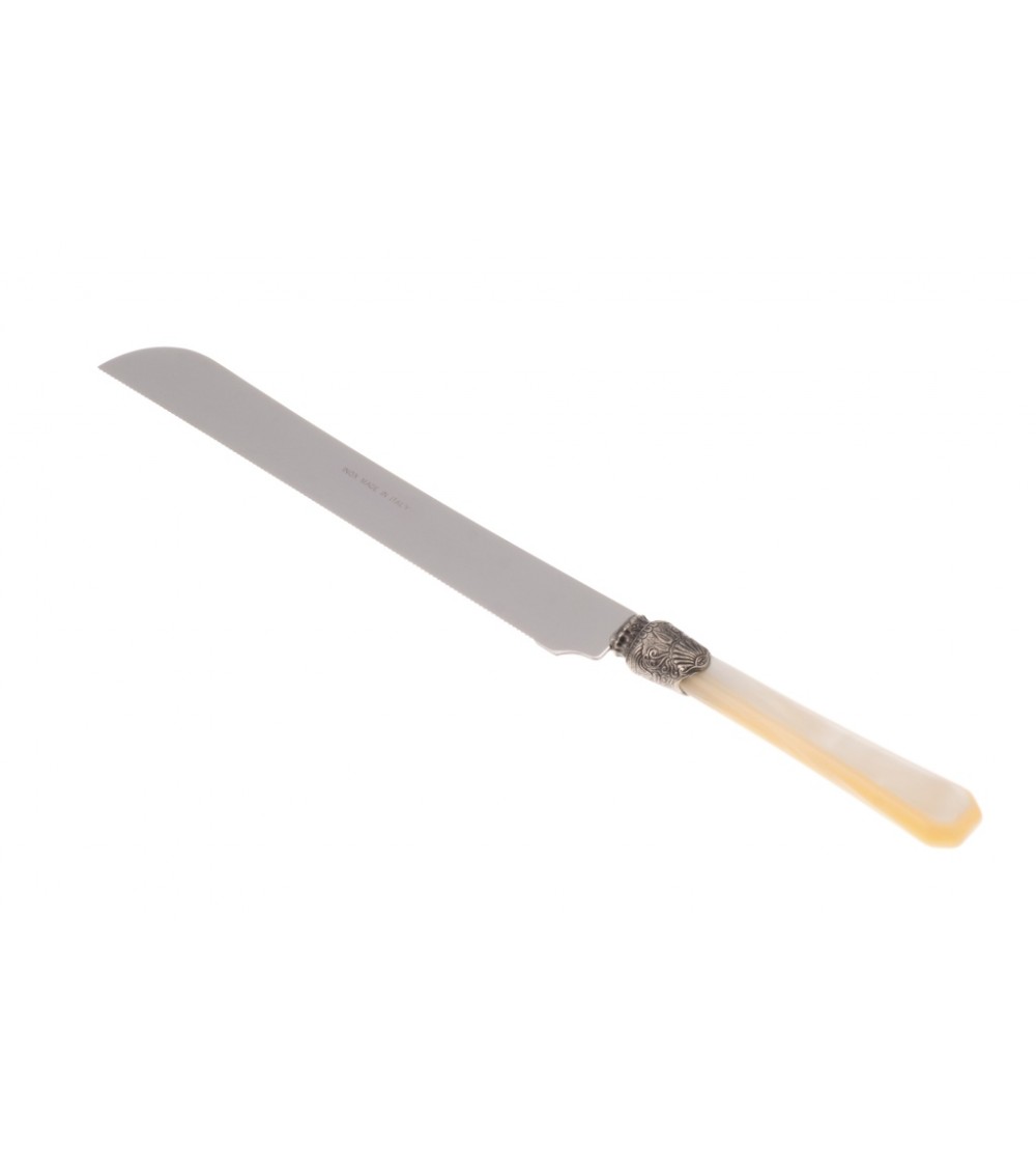 Kuchen- / Brotmesser - Penelope -farbiges Besteck mit Perlengriff - 