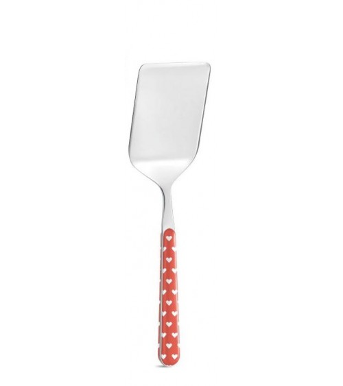 Set of 4 Shabby Chic Serving Cutlery - Red Hearts -