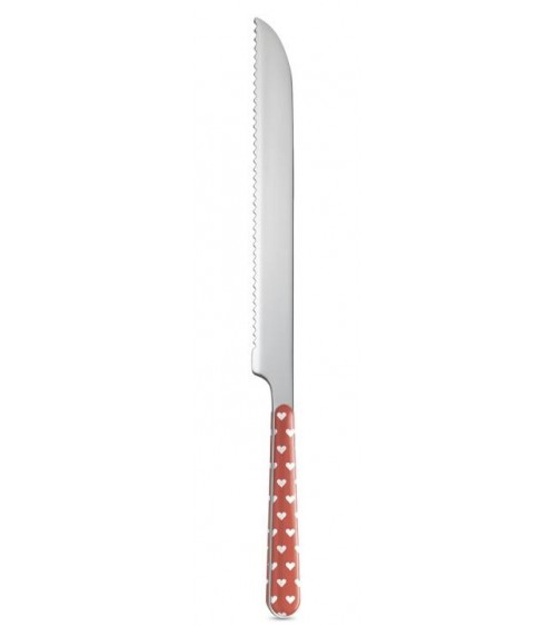Set 8 Pieces Shabby Chic Dessert Cutlery - Red Hearts -  - 