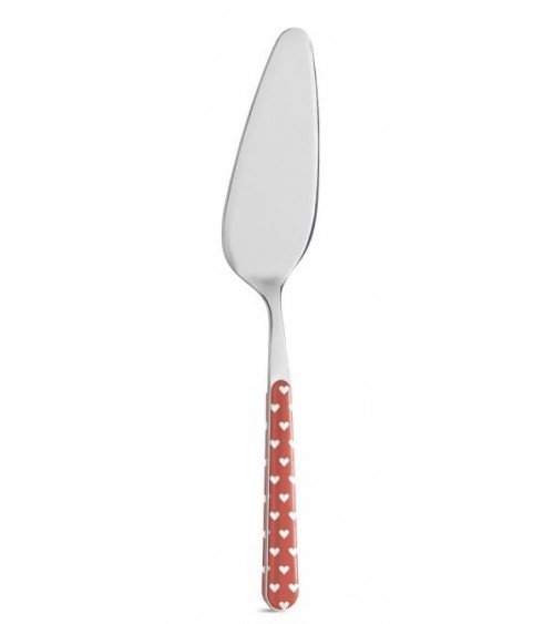 Set 8 Pieces Shabby Chic Dessert Cutlery - Red Hearts -  - 
