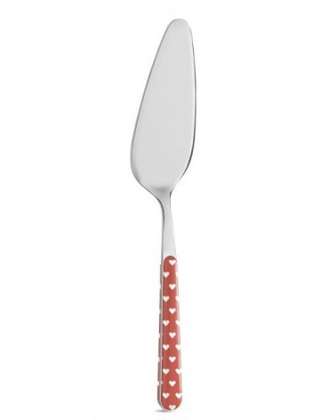 Set 8 Pieces Shabby Chic Dessert Cutlery - Red Hearts -  - 
