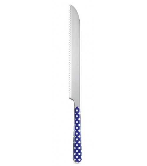 8 Piece Dessert Cutlery Set - Blue Polka Dots -