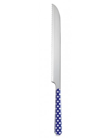 8 Piece Dessert Cutlery Set - Blue Polka Dots -