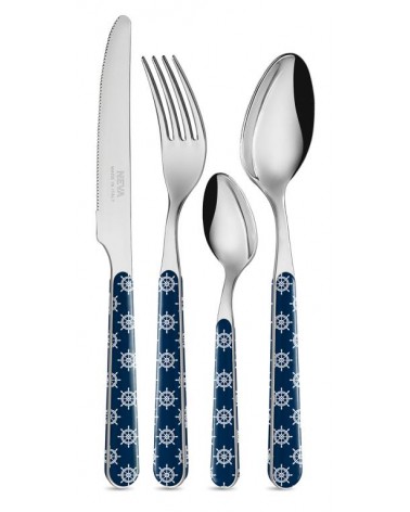 Set 24-teiliges Shabby-Chic-Meeresbesteck - Ruderdekoration -